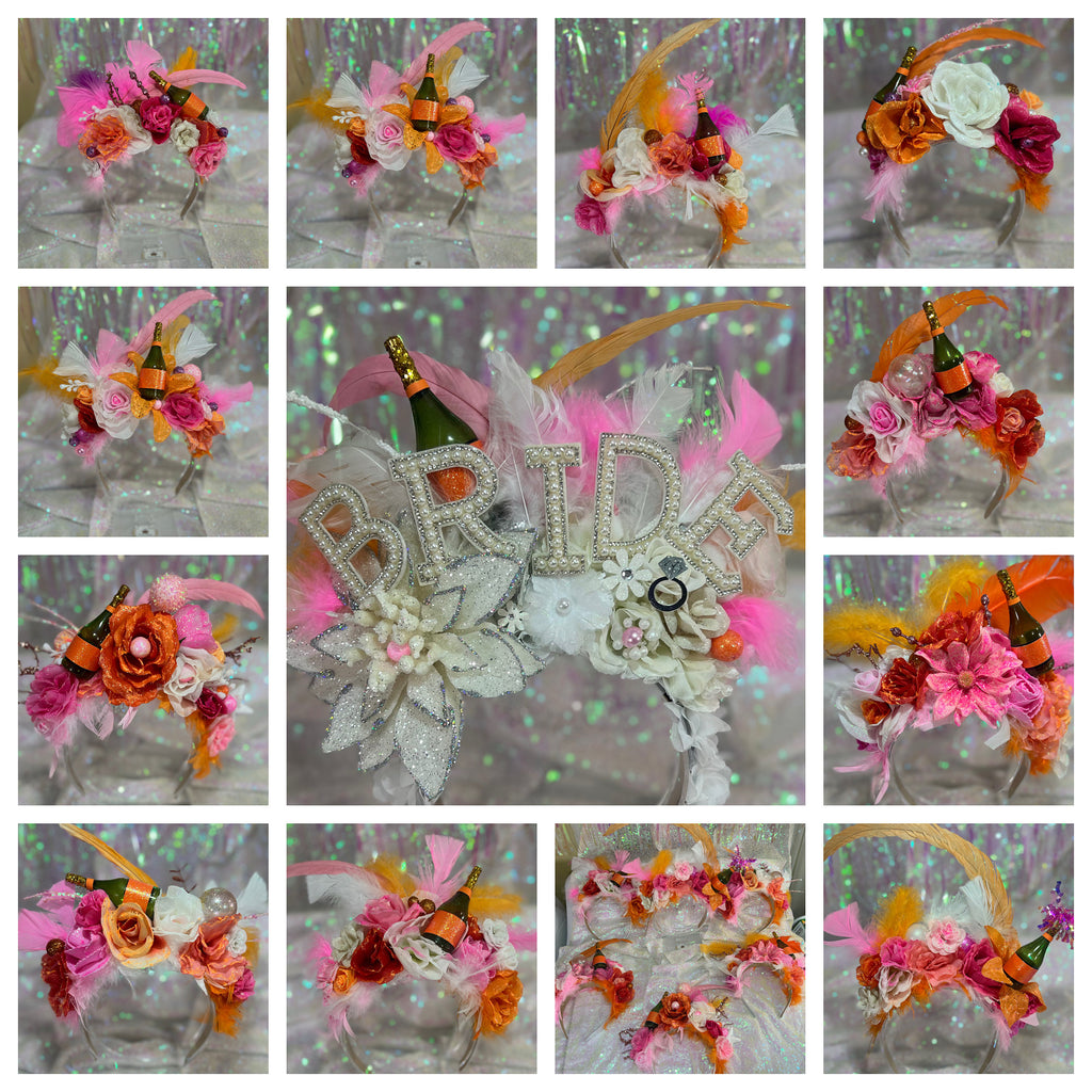 Brunch group headpieces