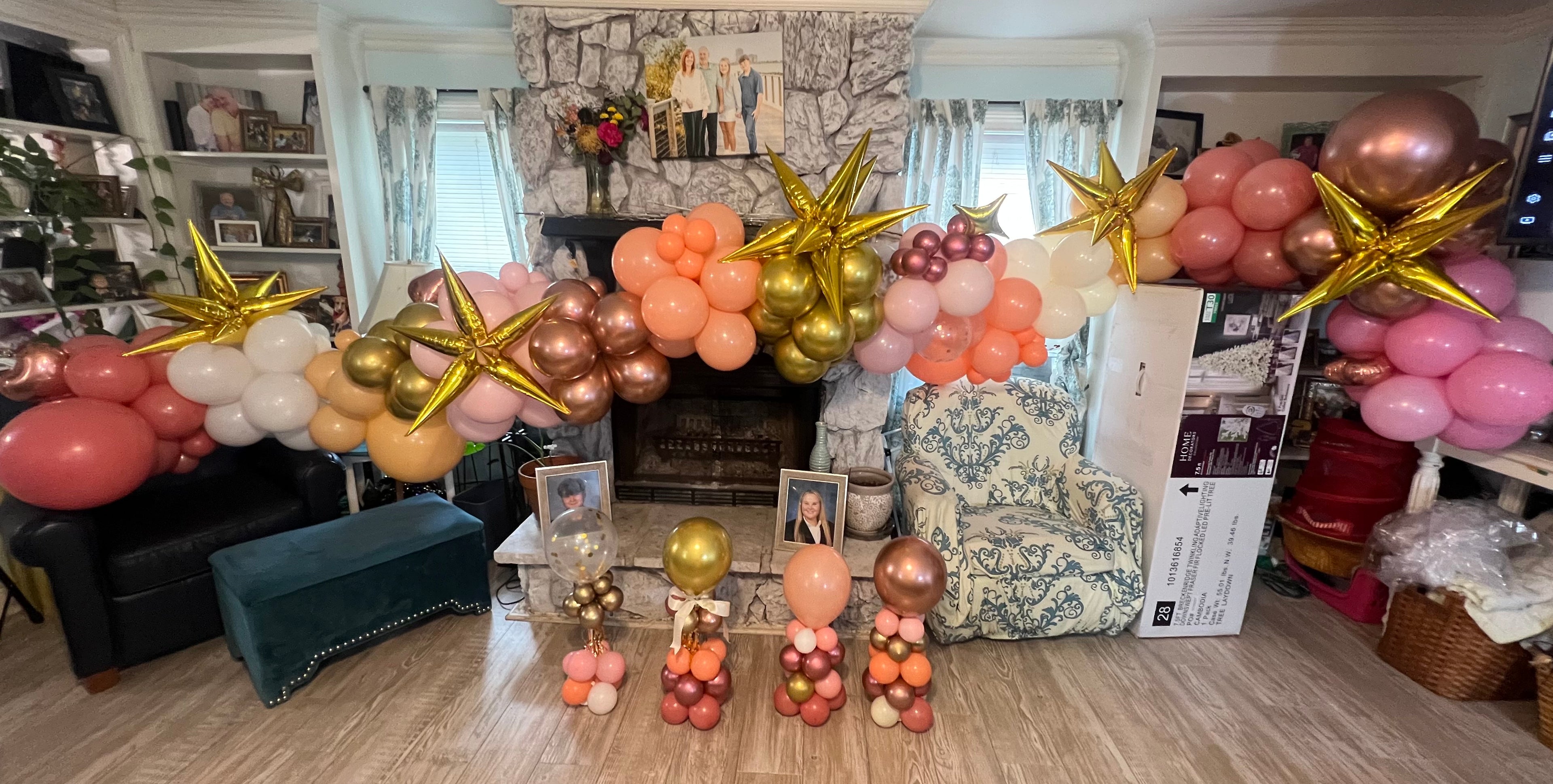 Balloons by the foot