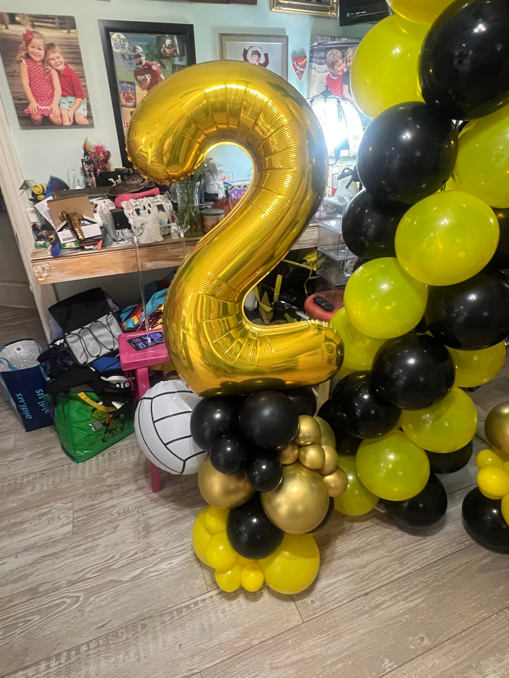 Balloon number stack