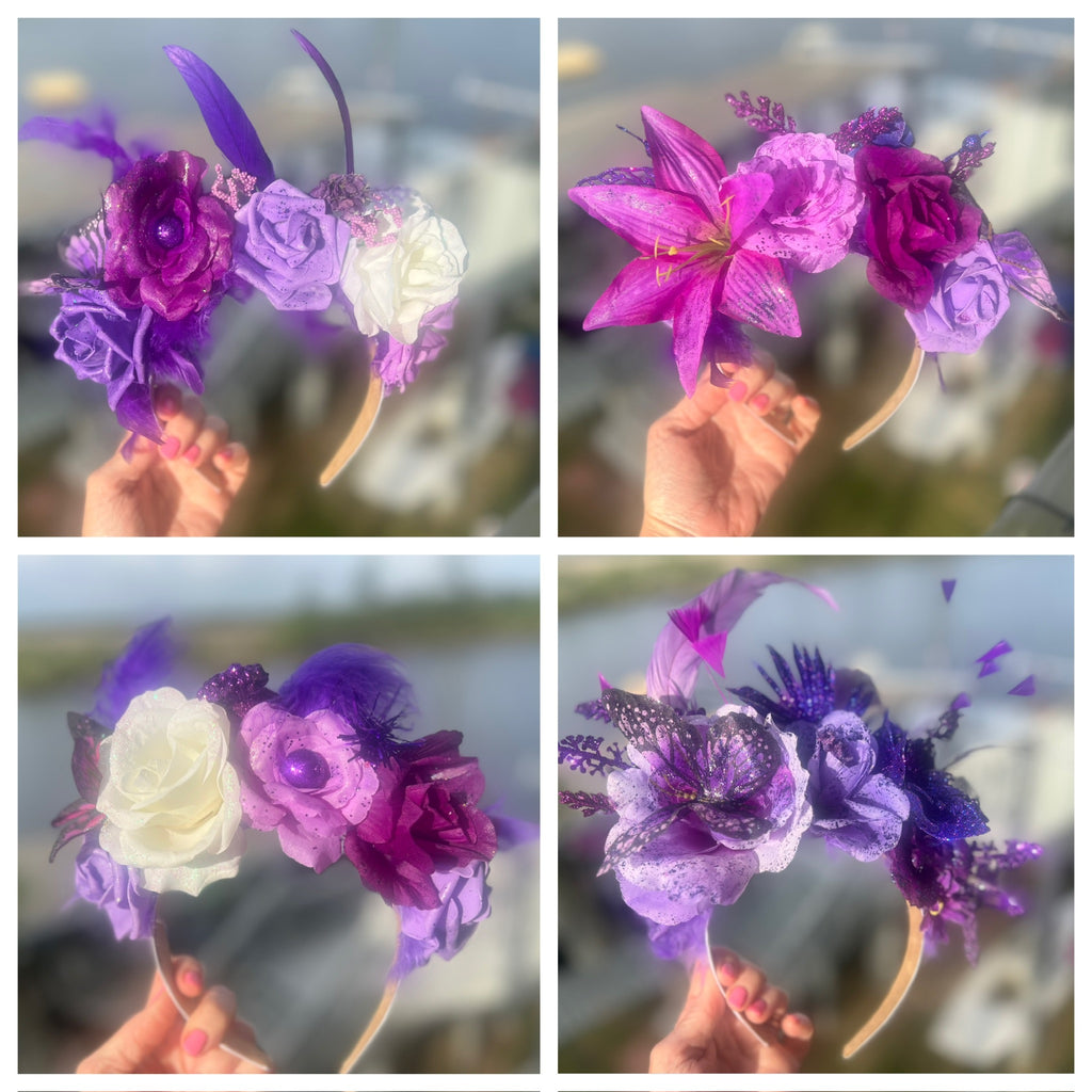 Brunch group headpieces