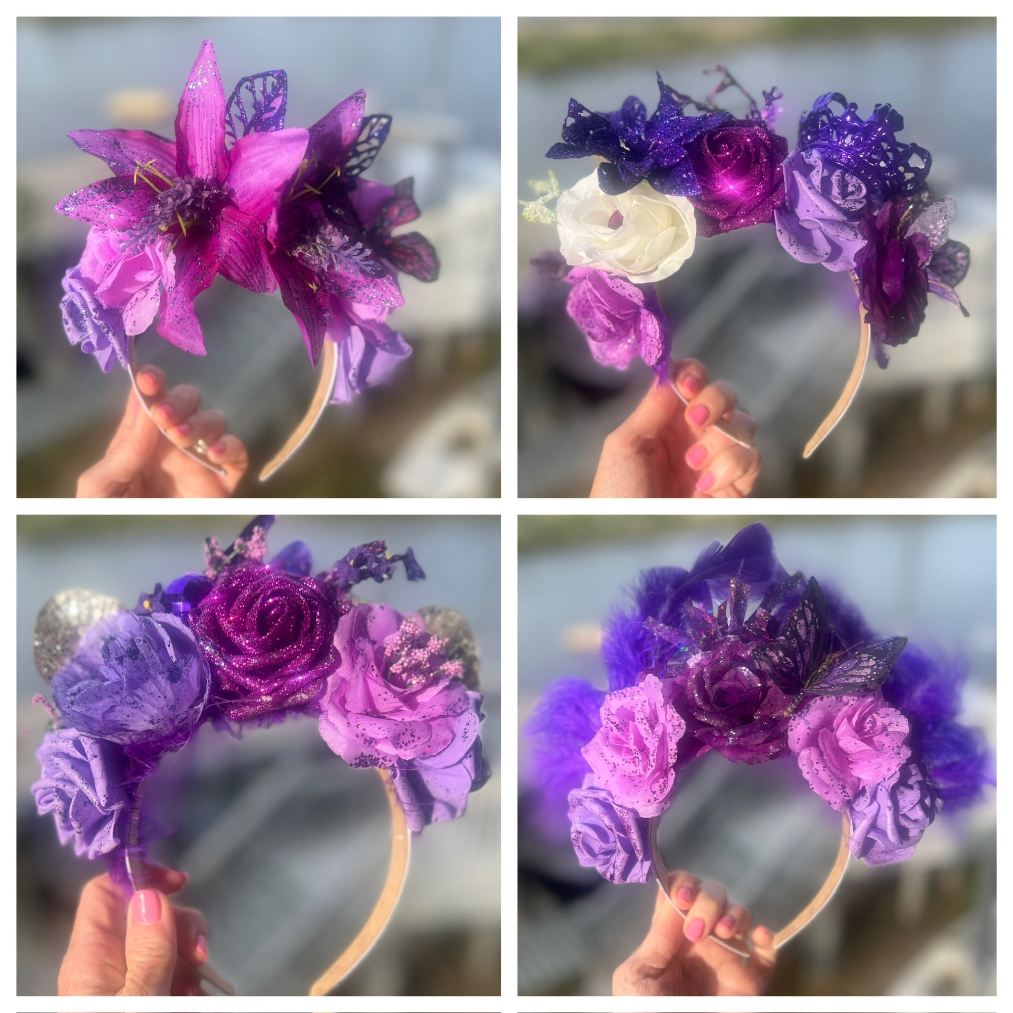 Brunch group headpieces