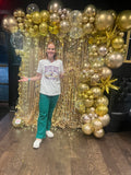 Gold Sequin curtain backdrop