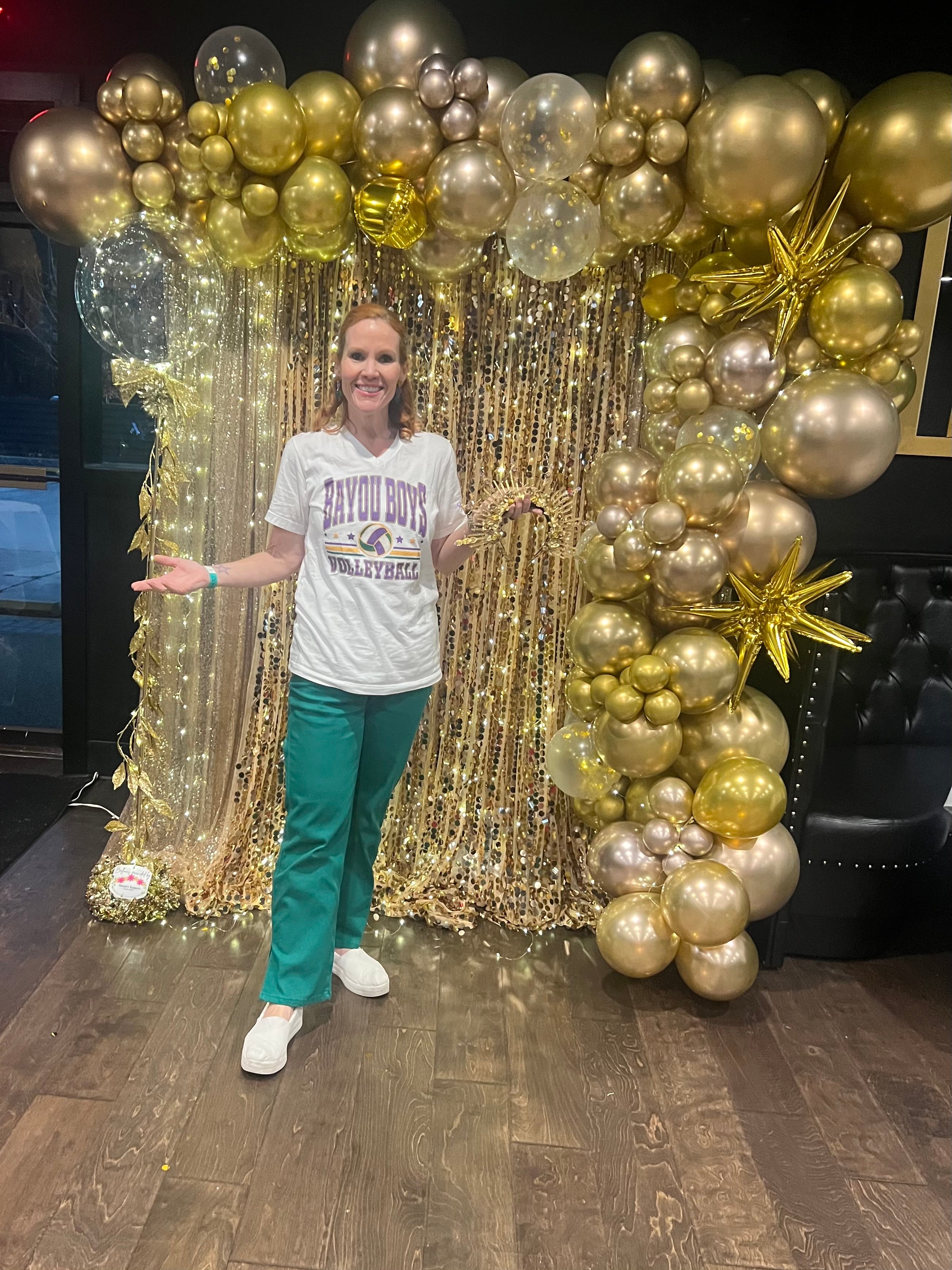 Gold Sequin curtain backdrop