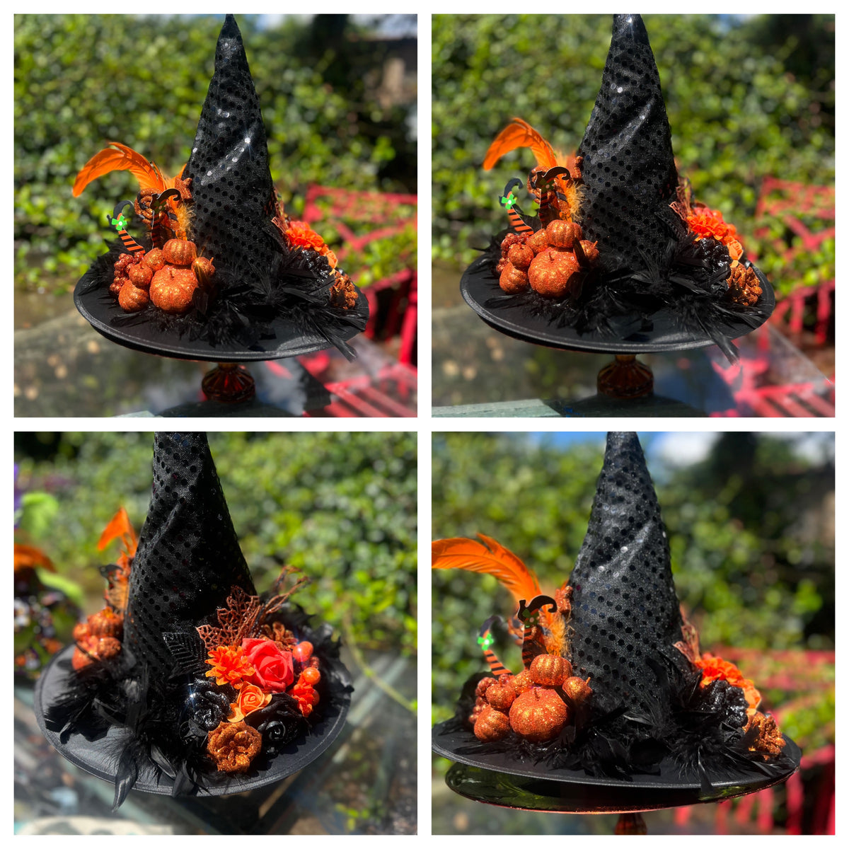 Orange & Black Witch Hat