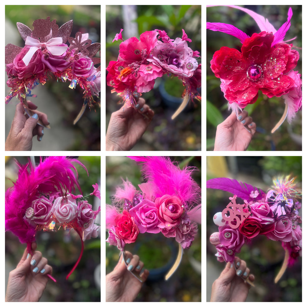 Brunch group headpieces