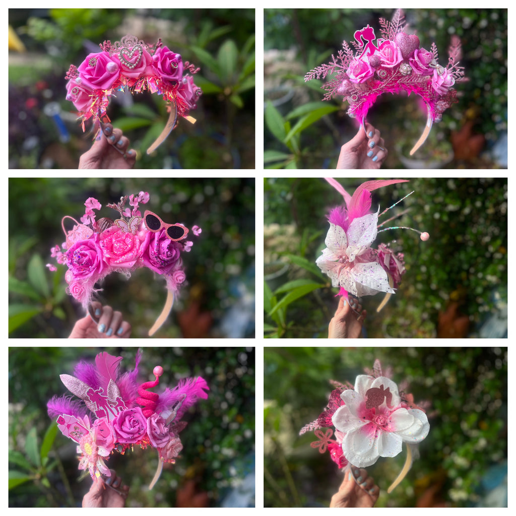 Brunch group headpieces